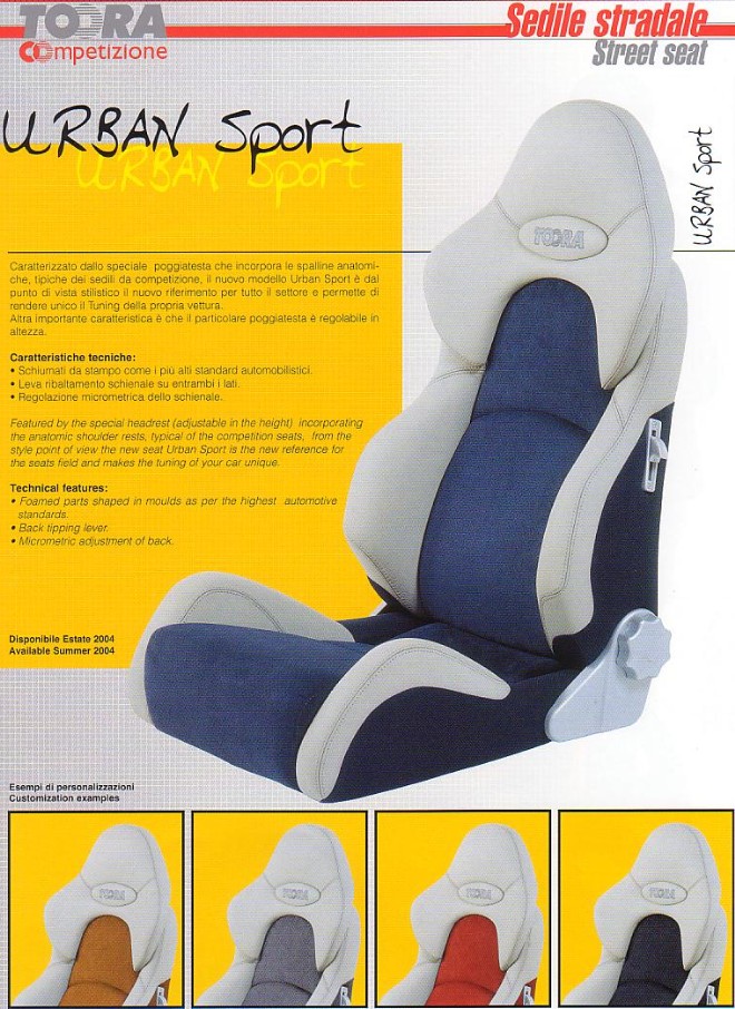 Sedile Sportivo*URBAN SPORT*